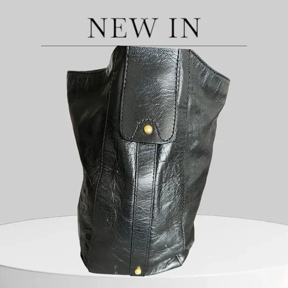 Juicy Couture Black Leather Shoulder Satchel Purse & Wristlet - Picture 4 of 16